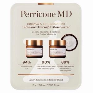 PerriconeMD Essential Fx Acyl-Glutathione Intensive Overnight Moisturizer 2 ozx2